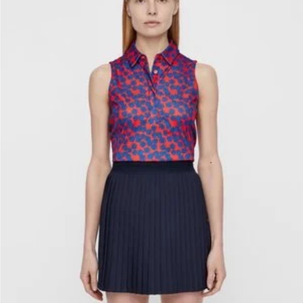 J.Lindeberg Dena Flower Print Polo